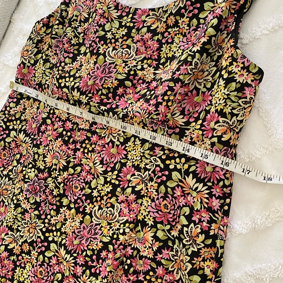 The Limited vintage floral mini dress v-neck sleeveless size 12 - Picture 12 of 12